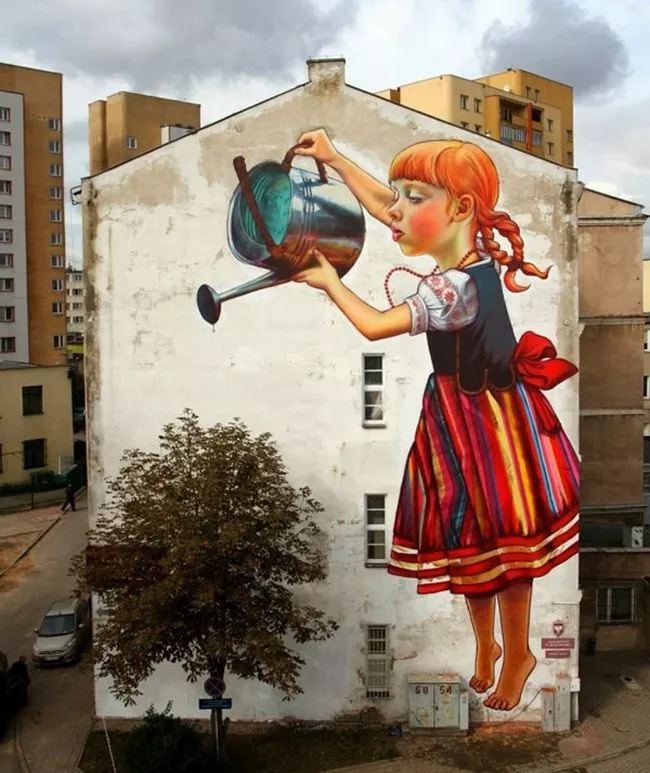 Симбиоз граффити и растительности. Life-style