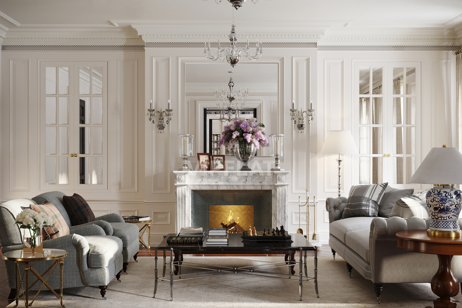 Интерьеры резиденций от Ralph Lauren Продажа резиденции 327м² 'CHEVAL COURT' Конюшенная пл., 2