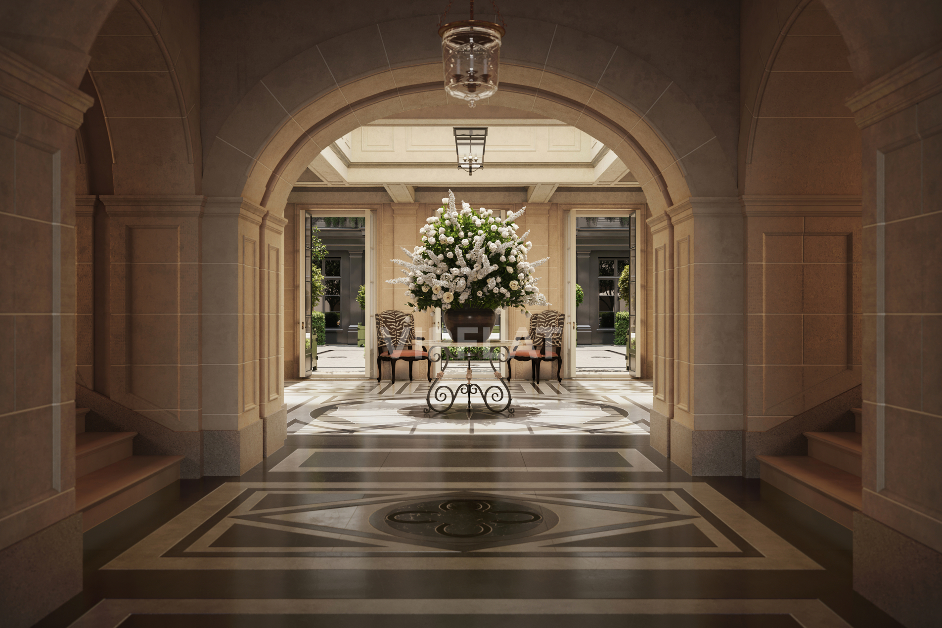 Интерьеры холлов от Ralph Lauren Продажа резиденции 402м² 'CHEVAL COURT' Конюшенная пл., 2