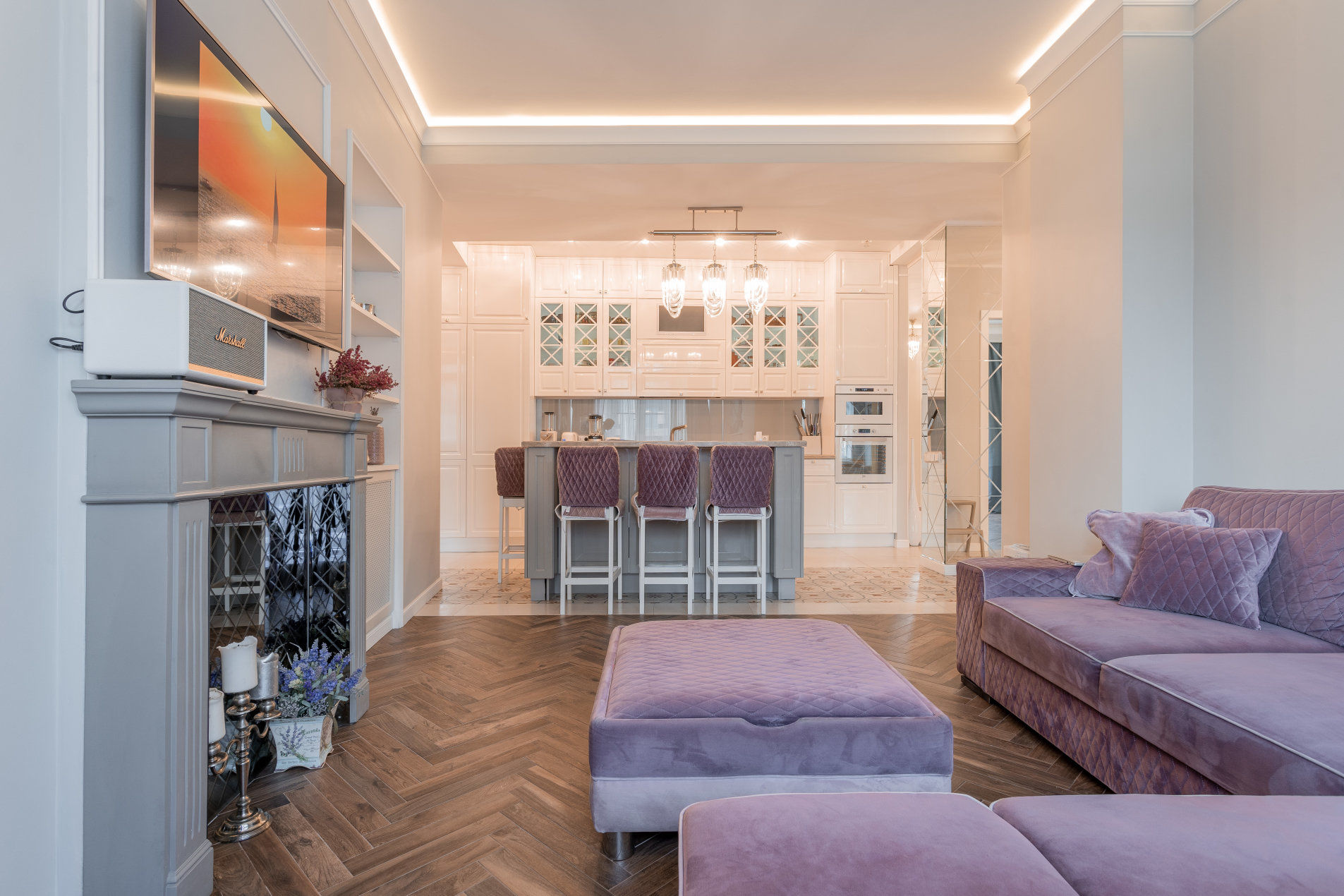 Парадная гостиная Продажа квартиры 129м² 'Буржуа' Профессора Попова ул., 37 к. 3 Парадная гостиная Продажа квартиры 129м² 'Буржуа' Профессора Попова ул., 37 к. 3