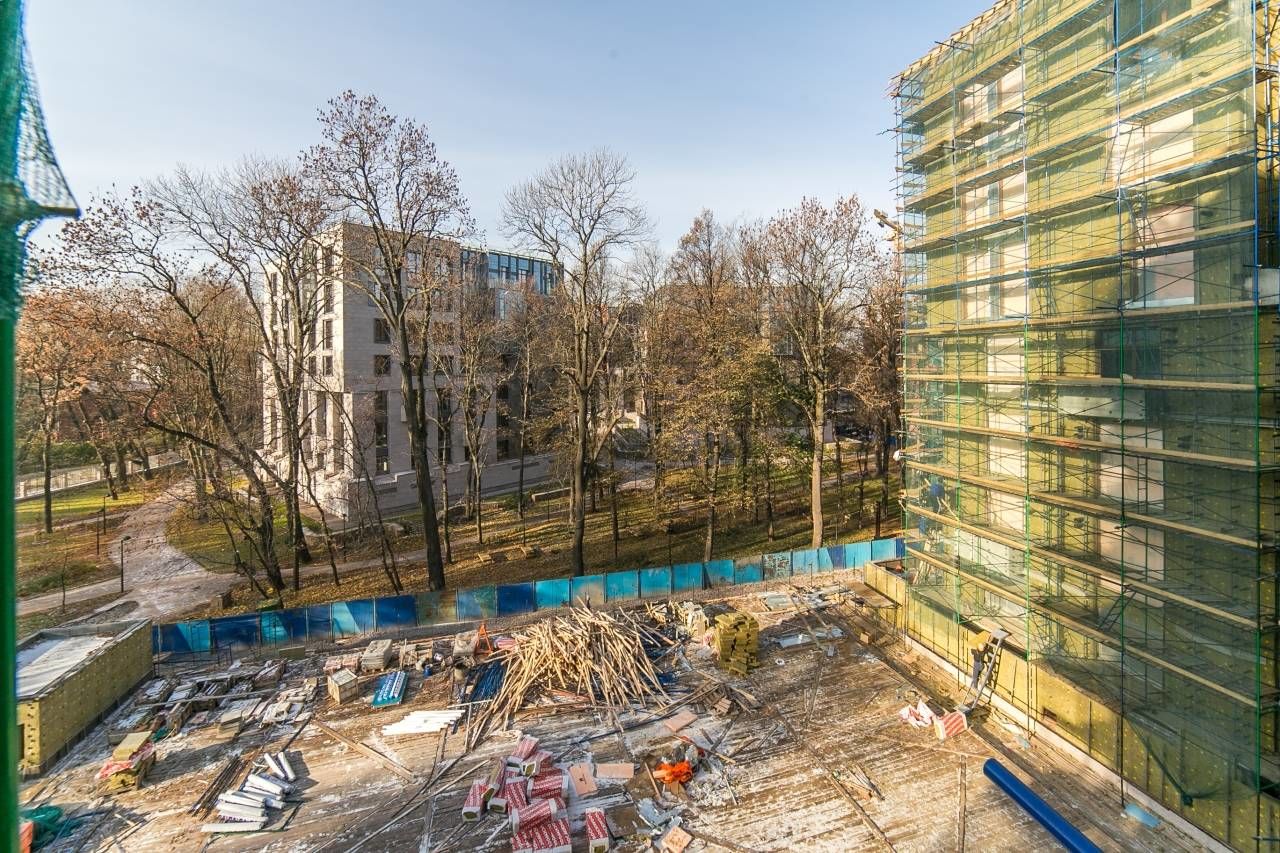 Вид из окон. Здесь будут зеленые аллеи. Продажа квартиры 183м² 'Смольный парк II' Смольного ул., 4 Вид из окон. Здесь будут зеленые аллеи. Продажа квартиры 183м² 'Смольный парк II' Смольного ул., 4