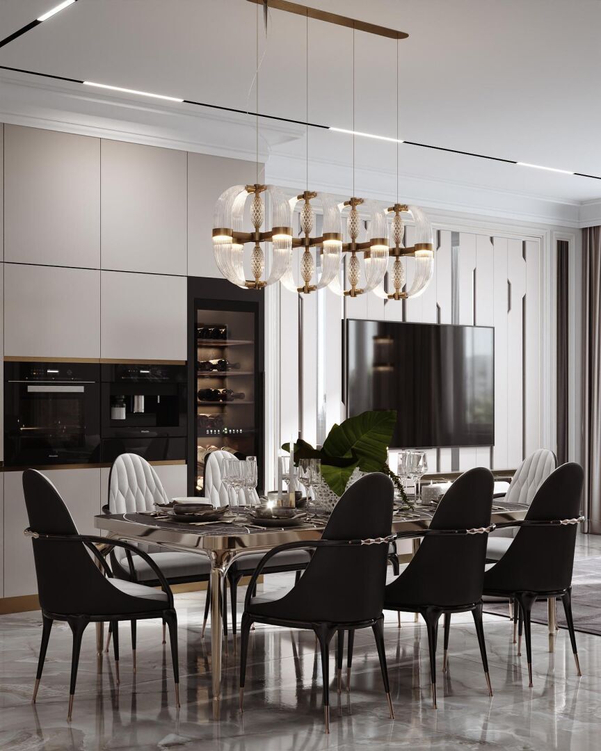 Готовый дизайн-проект кухни-гостиной Продажа квартиры 121м² 'Manhattan' 13-я Линия В.О., 50 Готовый дизайн-проект кухни-гостиной Продажа квартиры 121м² 'Manhattan' 13-я Линия В.О., 50