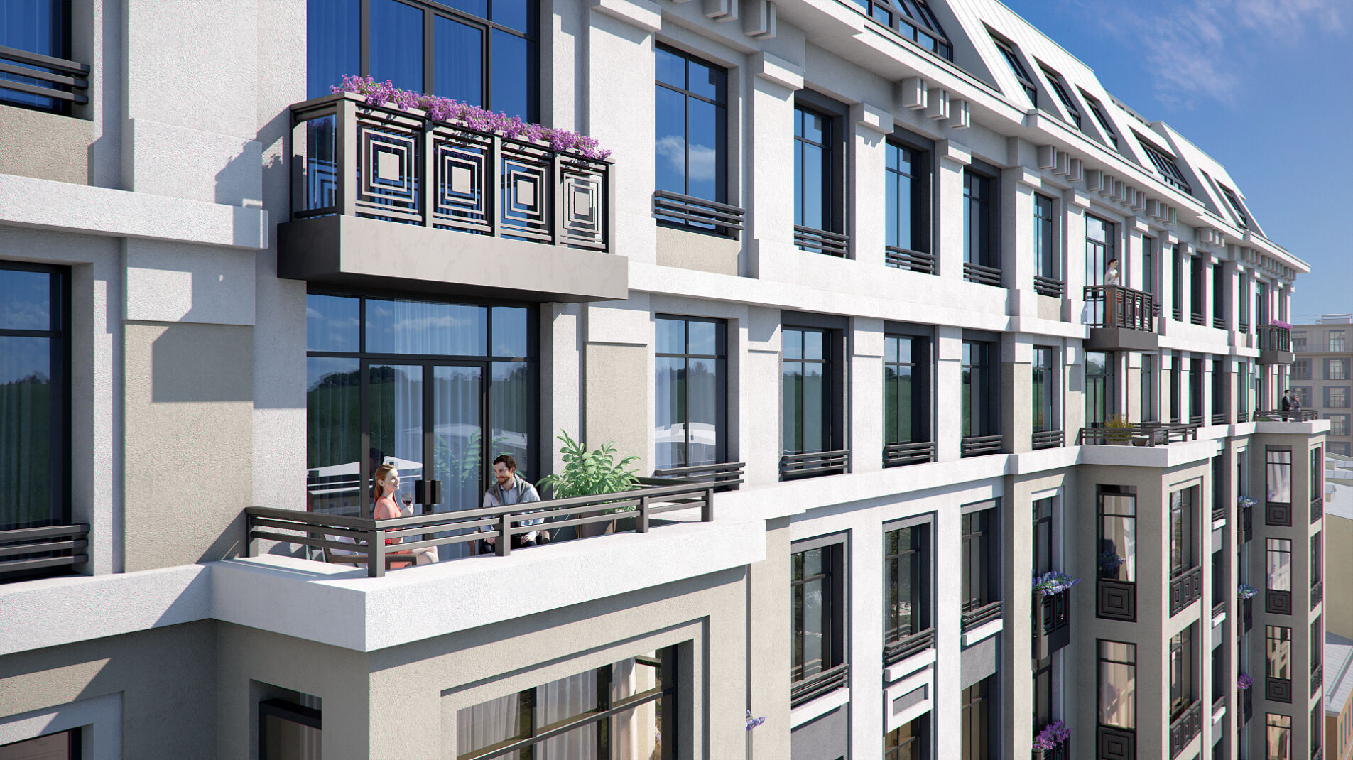 Уютные просторные балконы Продажа квартиры 75м² 'BAKUNINA 33' Бакунина ул. 33 Уютные просторные балконы Продажа квартиры 75м² 'BAKUNINA 33' Бакунина ул. 33