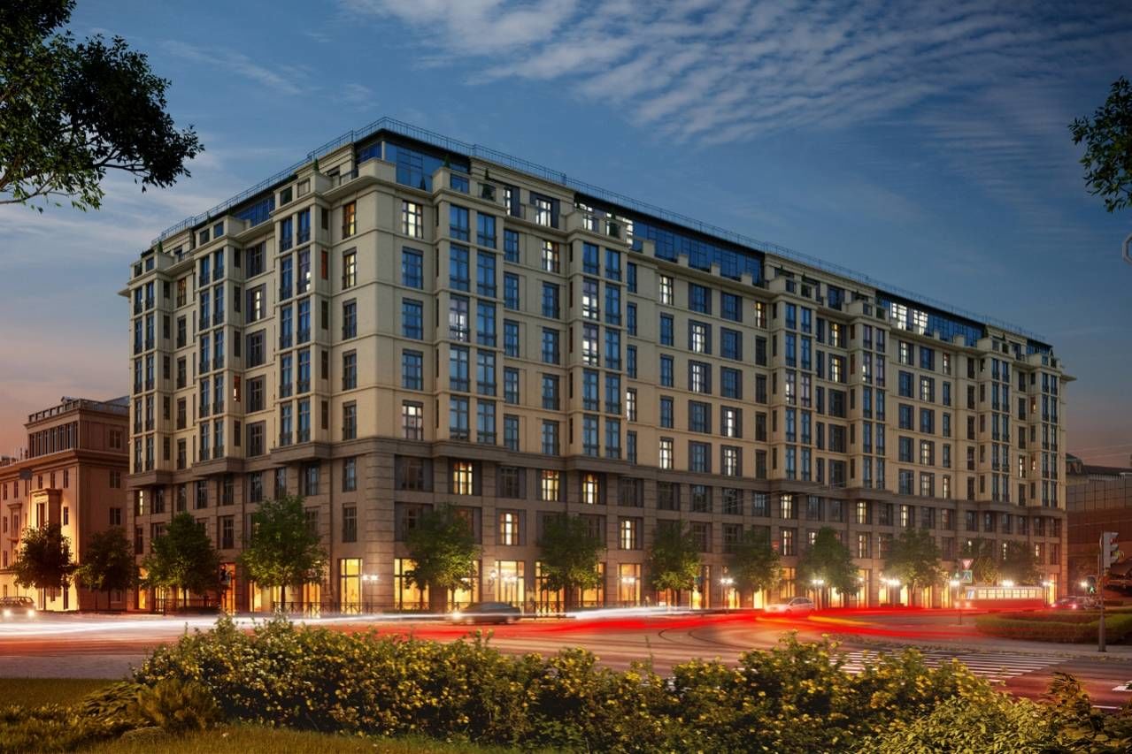 Вечерняя подсветка фасада Продажа квартиры 106м² 'Дипломат' Бакунина пр., 27 Вечерняя подсветка фасада Продажа квартиры 106м² 'Дипломат' Бакунина пр., 27