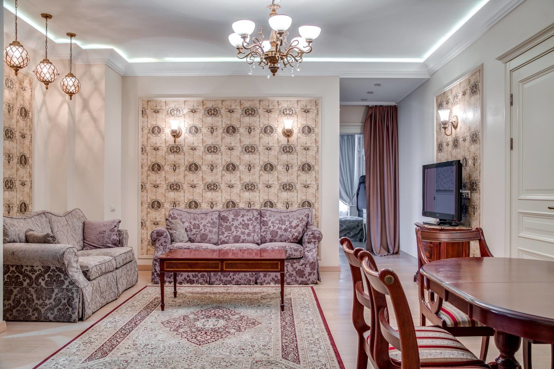 Интерьер гостиной Продажа квартиры 92м² 'Кристаллы Крестовского' Морской пр., 15 Интерьер гостиной Продажа квартиры 92м² 'Кристаллы Крестовского' Морской пр., 15
