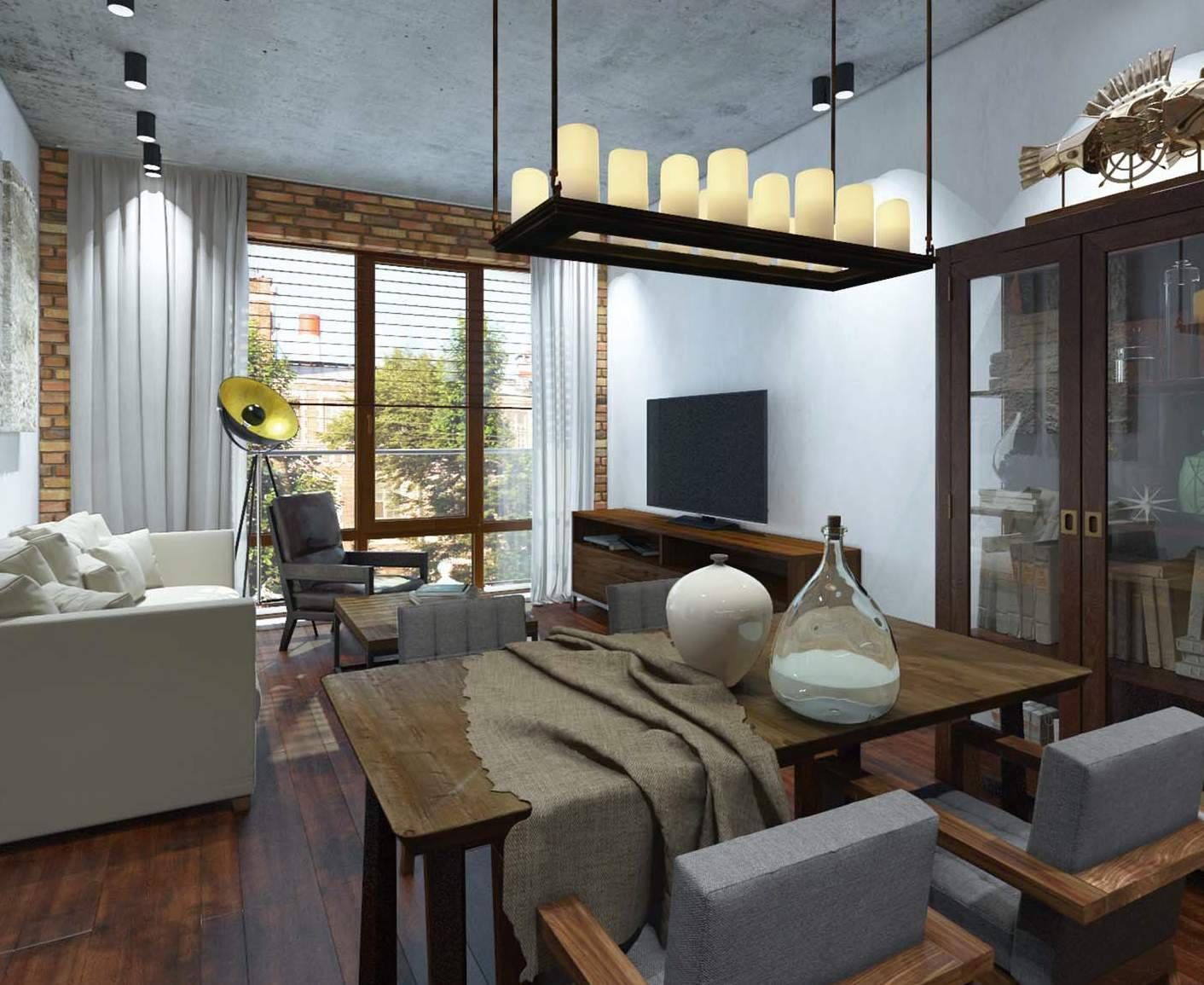 Дизайн-проект лофта Продажа квартиры 78м² 'Loft na Srednem' Средний пр. В.О., 83