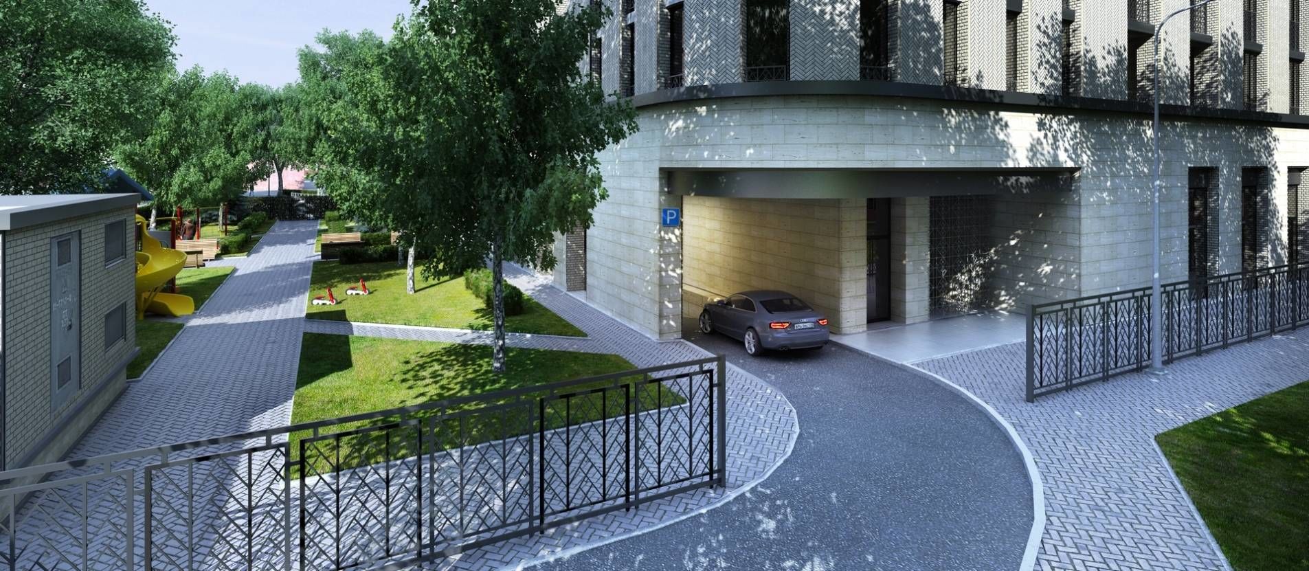 Въезд в паркинг Продажа квартиры 75м² 'Монополист' Кирочная ул., 70 Въезд в паркинг Продажа квартиры 75м² 'Монополист' Кирочная ул., 70