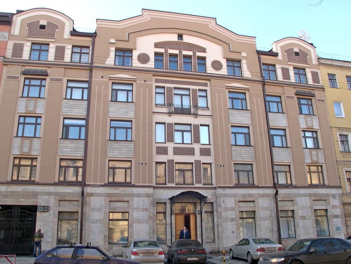 Фасад дома Продажа квартиры 68м² 'Альба' 3-я линия В.О., 56 Фасад дома Продажа квартиры 68м² 'Альба' 3-я линия В.О., 56