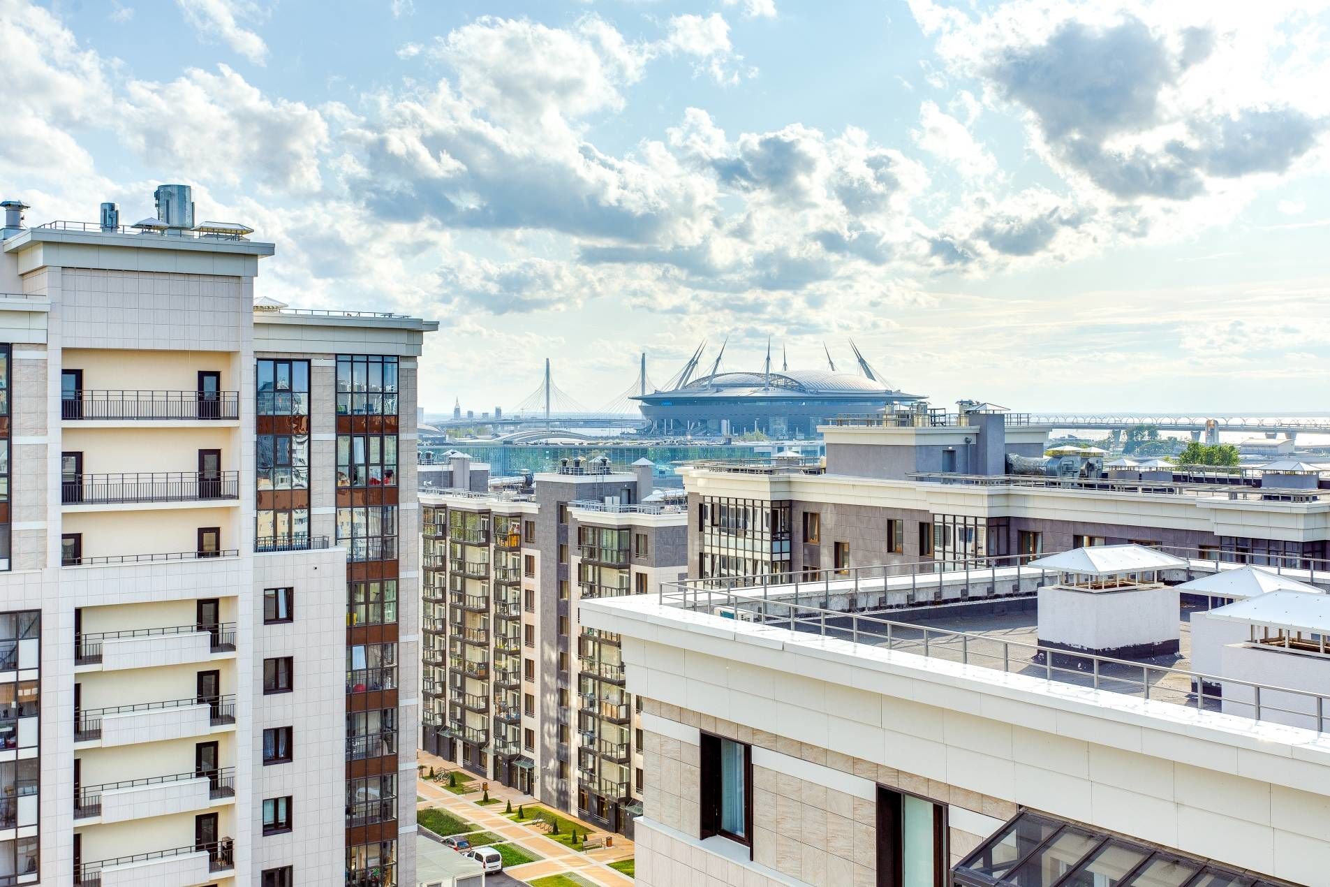 Эффектный вид на Зенит-Арену Продажа квартиры 80м² 'Life Приморский' Приморский пр., 52 к.1