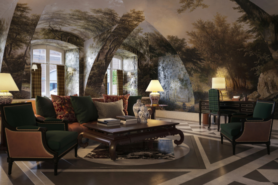 Великолепное лобби Продажа резиденции 402м² 'CHEVAL COURT' Конюшенная пл., 2