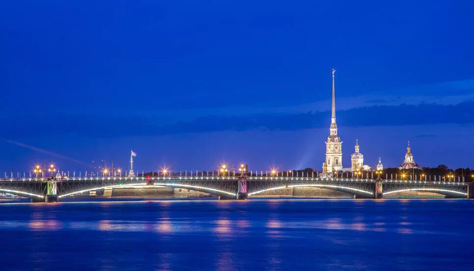 Ночной вид на Неву и мосты Аренда квартиры в СПб. Блог Экспертов