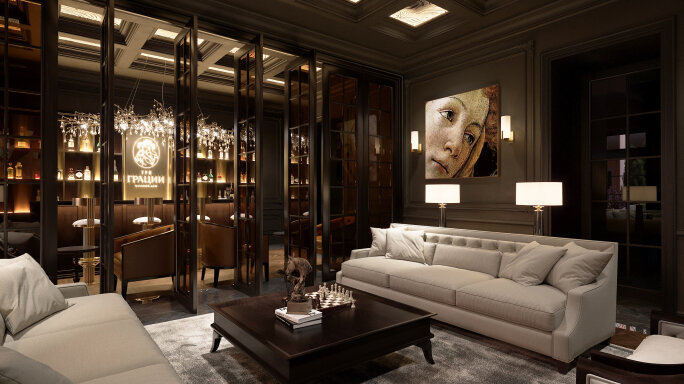 Сигарная гостиная клубного дома 'Три Грации' Фамильные ценности: инвестиции в свой уникальный адрес Царского Петербурга. Новости компании