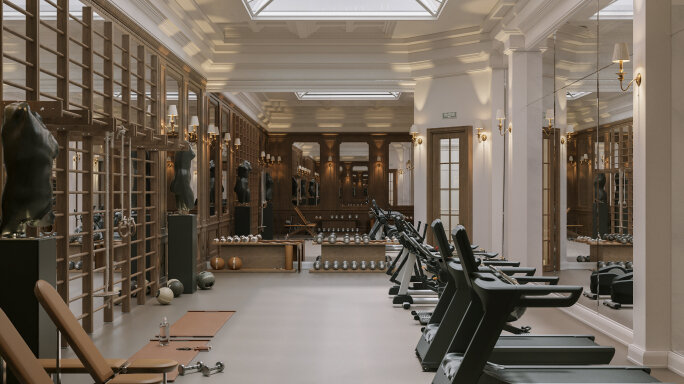 Спортзал клубного дома 'Три Грации' Фамильные ценности: инвестиции в свой уникальный адрес Царского Петербурга. Новости компании