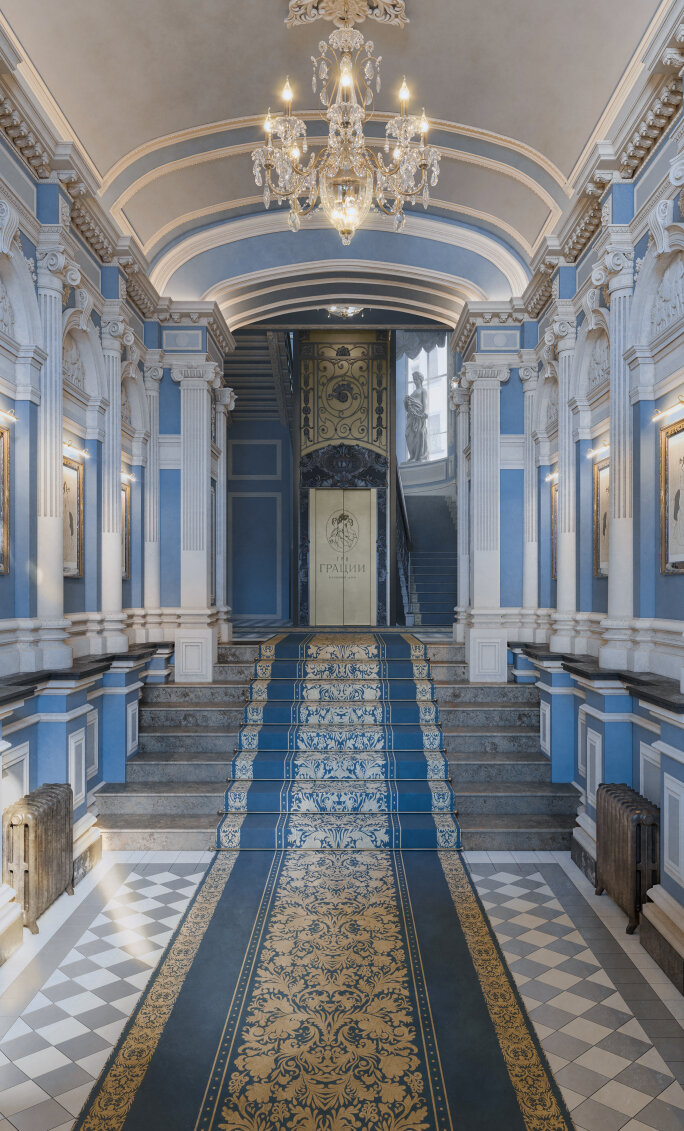 Парадная входная группа клубного дома 'Три Грации' Фамильные ценности: инвестиции в свой уникальный адрес Царского Петербурга. Новости компании