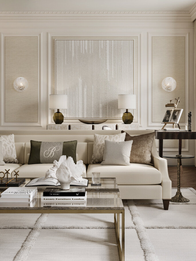 Дизайн-проект гостиной для клубного дома 'Приоритет' Деньги говорят, богатство шепчет. Архитекторы творят