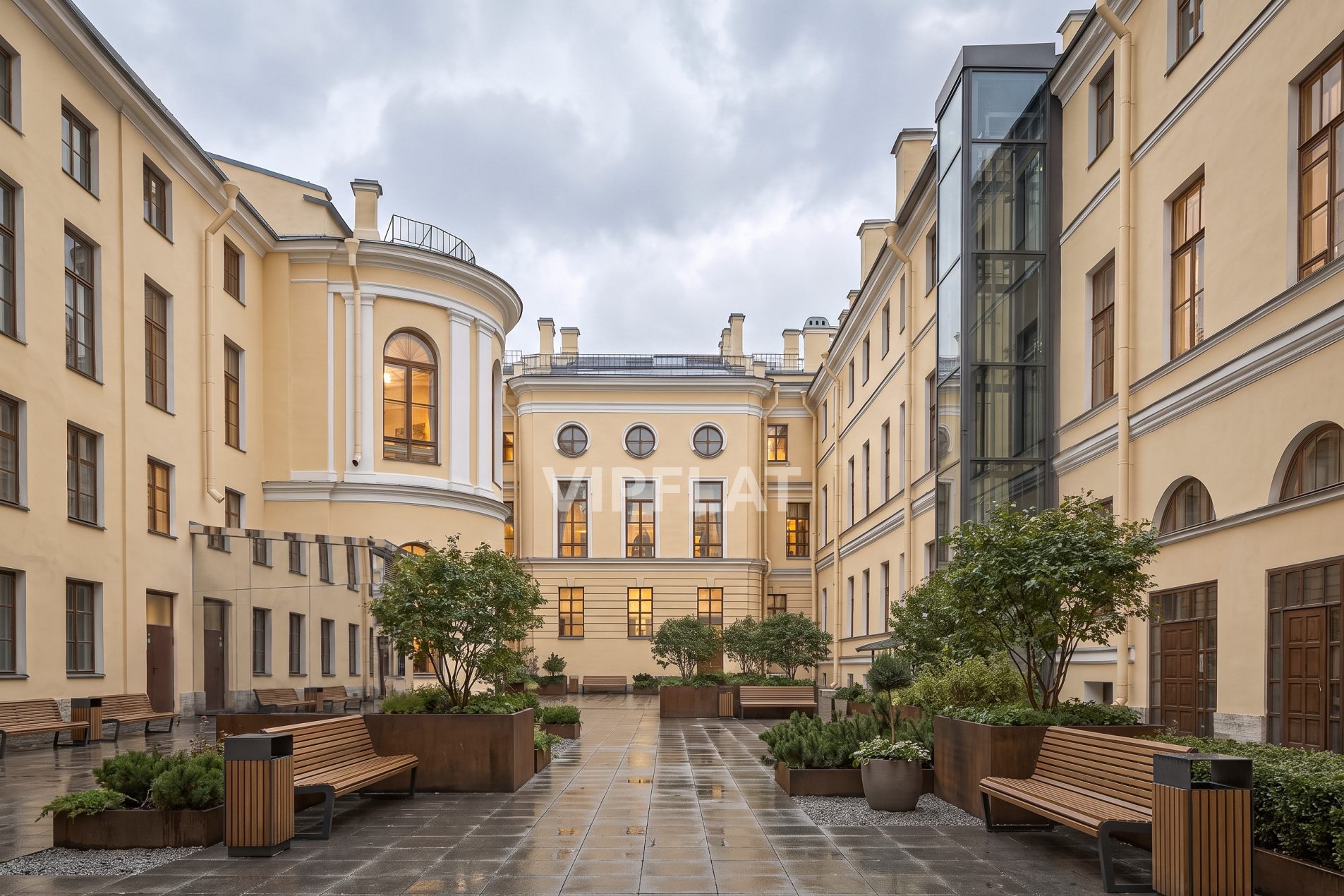 Внутренний двор 'ACADEMIA Особняк VORONTSOFF' Английская наб., 10 Внутренний двор 'ACADEMIA Особняк VORONTSOFF' Английская наб., 10