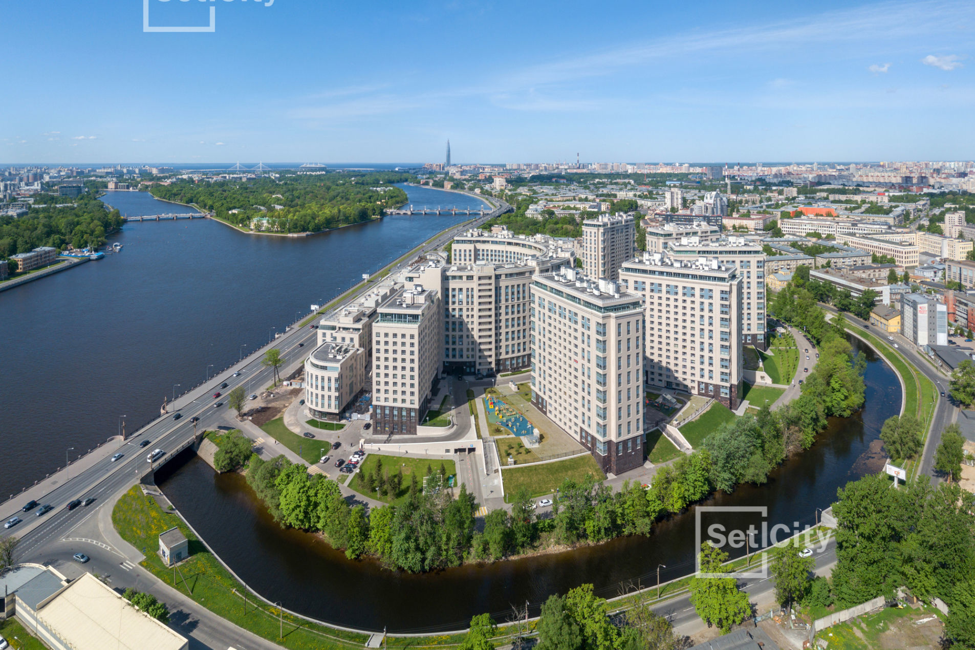 В окружении зелени и воды 'Riverside' наб. Ушаковская, д.3 В окружении зелени и воды 'Riverside' наб. Ушаковская, д.3