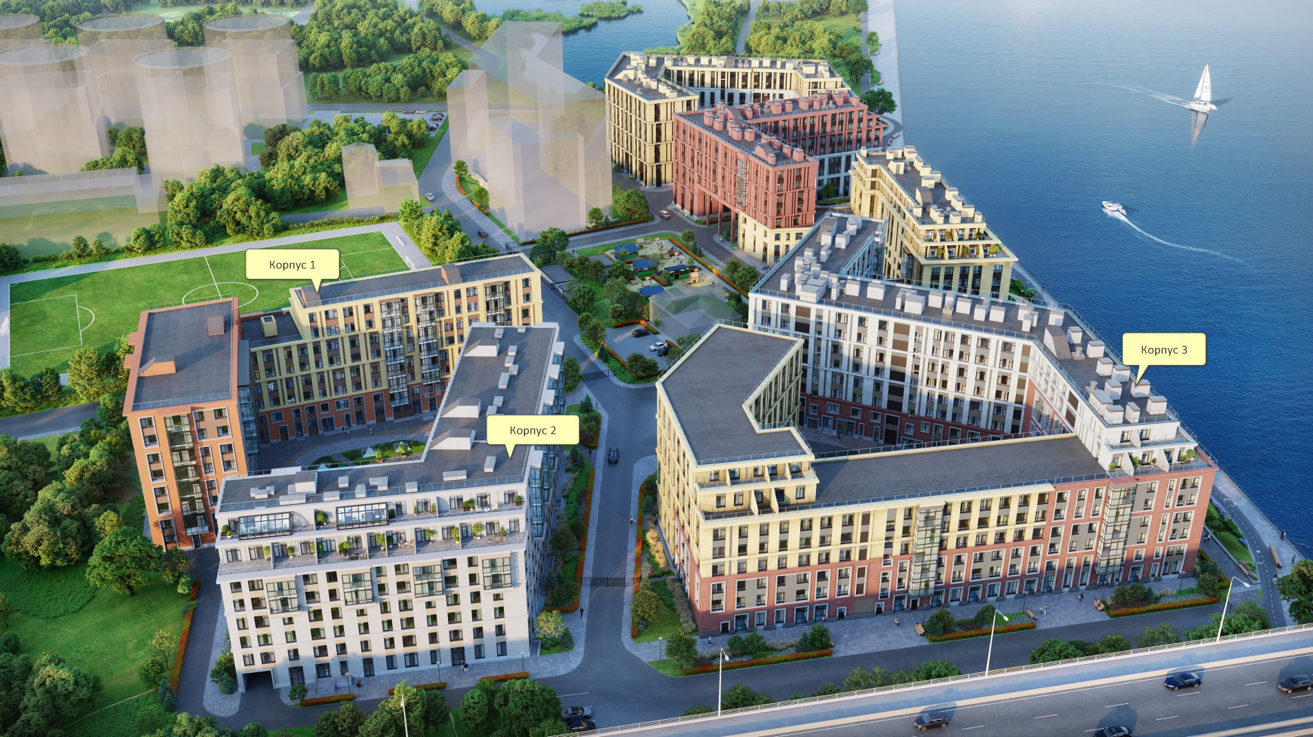 С высоты птичьего полета 'NEVA RESIDENCE' Ремесленная ул., 17