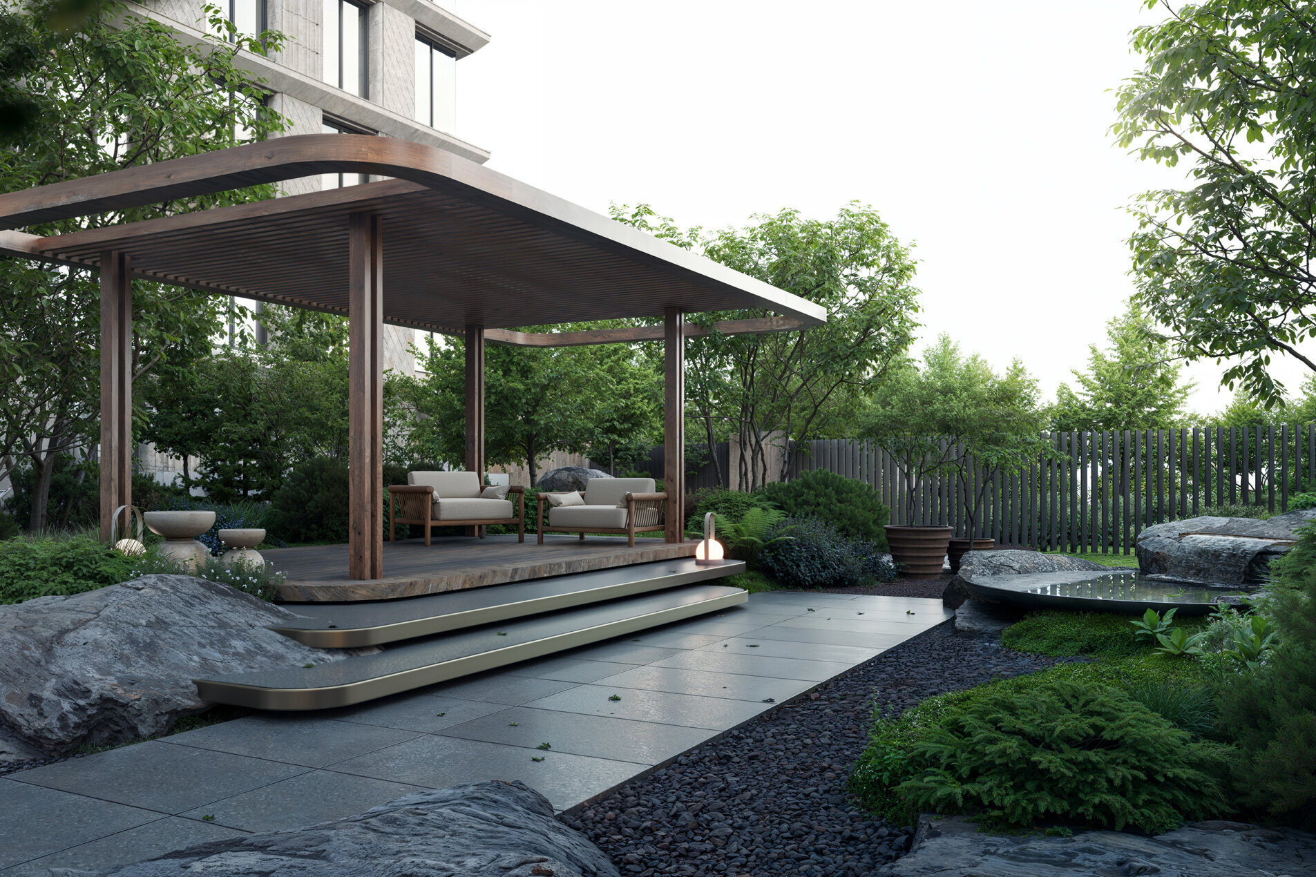 Авторская концепция благоустройства '17/33 Residence' Ремесленная ул., 17