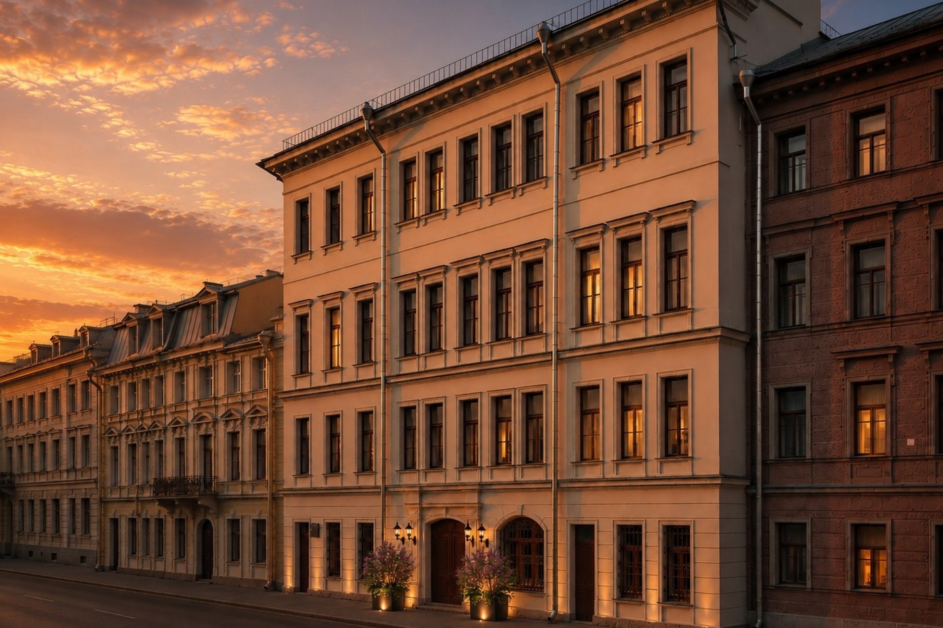 Фасад 'ACADEMIA Особняк ТОМ 9' Прачечный пер., 6