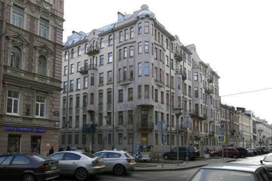 Вид на дом с Большой Московской улицы 'Большая Московская, 14' Большая Московская ул., д. 14/1 Вид на дом с Большой Московской улицы 'Большая Московская, 14' Большая Московская ул., д. 14/1