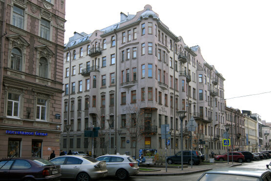 Вид на дом с Большой Московской улицы 'Б. Московская, 14/1' Б. Московская ул., 14/1