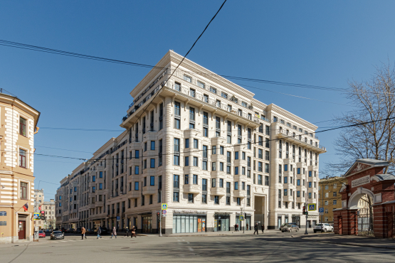 Фасад 'Grand House' Тележная ул., 17-19